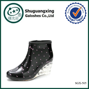 bottes de pluie nue femmes, bottes pluie coupe bas/SGX-505